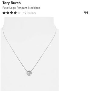 Tory Burch Pave Pendant Necklace